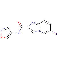 1168157-29-6 6-iodo-N-(1,2-oxazol-4-yl)imidazo[1,2-a]pyridine-2-carboxamide chemical structure