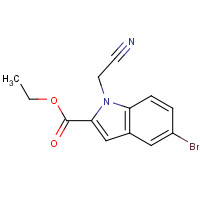 201809-30-5 ethyl 5-bromo-1-(cyanomethyl)indole-2-carboxylate chemical structure