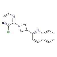 1350356-62-5 2-[1-(3-chloropyrazin-2-yl)azetidin-3-yl]quinoline chemical structure