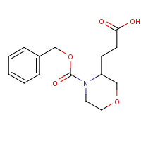 885274-07-7 3-(4-phenylmethoxycarbonylmorpholin-3-yl)propanoic acid chemical structure