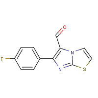 134670-30-7 6-(4-fluorophenyl)imidazo[2,1-b][1,3]thiazole-5-carbaldehyde chemical structure