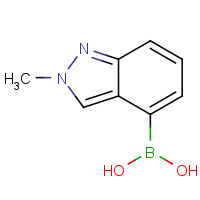 1001907-56-7 (2-methylindazol-4-yl)boronic acid chemical structure