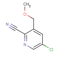 1386986-06-6 5-chloro-3-(methoxymethyl)pyridine-2-carbonitrile chemical structure