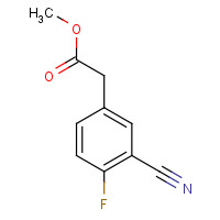 1151512-03-6 methyl 2-(3-cyano-4-fluorophenyl)acetate chemical structure