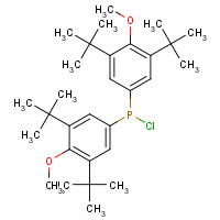 212713-08-1 chloro-bis(3,5-ditert-butyl-4-methoxyphenyl)phosphane chemical structure