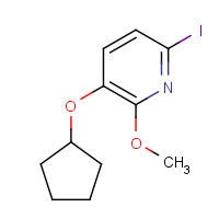 1310949-60-0 3-cyclopentyloxy-6-iodo-2-methoxypyridine chemical structure