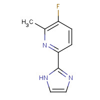1245643-71-3 3-fluoro-6-(1H-imidazol-2-yl)-2-methylpyridine chemical structure