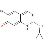 1191932-50-9 6-bromo-2-(cyclopropylamino)-1H-quinazolin-7-one chemical structure