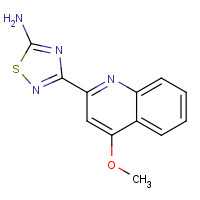 1179362-35-6 3-(4-methoxyquinolin-2-yl)-1,2,4-thiadiazol-5-amine chemical structure