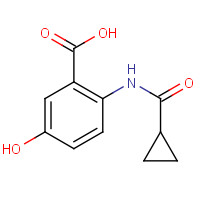 543695-30-3 2-(cyclopropanecarbonylamino)-5-hydroxybenzoic acid chemical structure
