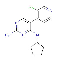 1169698-47-8 5-(3-chloropyridin-4-yl)-4-N-cyclopentylpyrimidine-2,4-diamine chemical structure