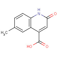 33274-47-4 6-methyl-2-oxo-1H-quinoline-4-carboxylic acid chemical structure