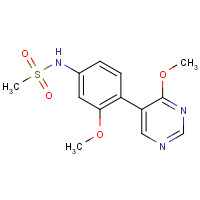 1357094-37-1 N-[3-methoxy-4-(4-methoxypyrimidin-5-yl)phenyl]methanesulfonamide chemical structure