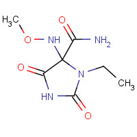 644972-61-2 3-ethyl-4-(methoxyamino)-2,5-dioxoimidazolidine-4-carboxamide chemical structure