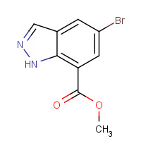 898747-24-5 methyl 5-bromo-1H-indazole-7-carboxylate chemical structure
