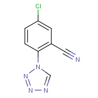 449758-28-5 5-chloro-2-(tetrazol-1-yl)benzonitrile chemical structure
