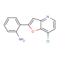1360911-37-0 2-(7-chlorofuro[3,2-b]pyridin-2-yl)aniline chemical structure