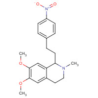 63937-57-5 6,7-dimethoxy-2-methyl-1-[2-(4-nitrophenyl)ethyl]-3,4-dihydro-1H-isoquinoline chemical structure