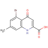 123157-57-3 5-bromo-7-methyl-4-oxo-1H-quinoline-2-carboxylic acid chemical structure