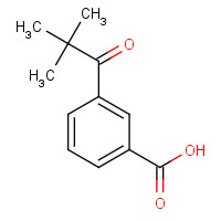 213598-04-0 3-(2,2-dimethylpropanoyl)benzoic acid chemical structure