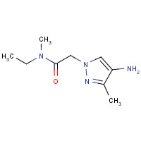 1257553-63-1 2-(4-amino-3-methylpyrazol-1-yl)-N-ethyl-N-methylacetamide chemical structure