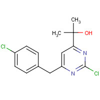 1329672-61-8 2-[2-chloro-6-[(4-chlorophenyl)methyl]pyrimidin-4-yl]propan-2-ol chemical structure