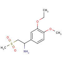 253168-94-4 1-(3-ethoxy-4-methoxyphenyl)-2-methylsulfonylethanamine chemical structure