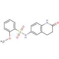 1210231-06-3 2-methoxy-N-(2-oxo-3,4-dihydro-1H-quinolin-6-yl)benzenesulfonamide chemical structure