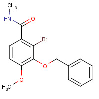 1233979-39-9 2-bromo-4-methoxy-N-methyl-3-phenylmethoxybenzamide chemical structure