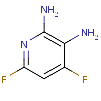 60186-27-8 4,6-difluoropyridine-2,3-diamine chemical structure