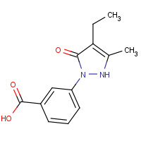 1005615-03-1 3-(4-ethyl-5-methyl-3-oxo-1H-pyrazol-2-yl)benzoic acid chemical structure