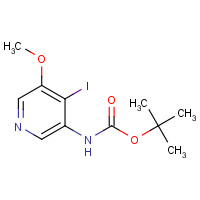 1045858-08-9 tert-butyl N-(4-iodo-5-methoxypyridin-3-yl)carbamate chemical structure