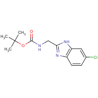 712275-17-7 tert-butyl N-[(6-chloro-1H-benzimidazol-2-yl)methyl]carbamate chemical structure