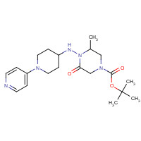 315493-39-1 tert-butyl 3-methyl-5-oxo-4-[(1-pyridin-4-ylpiperidin-4-yl)amino]piperazine-1-carboxylate chemical structure