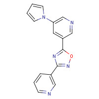 1033724-02-5 3-pyridin-3-yl-5-(5-pyrrol-1-ylpyridin-3-yl)-1,2,4-oxadiazole chemical structure