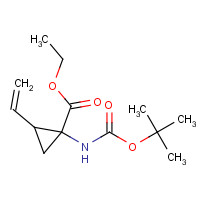 681807-59-0 ethyl 2-ethenyl-1-[(2-methylpropan-2-yl)oxycarbonylamino]cyclopropane-1-carboxylate chemical structure