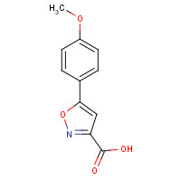 33282-16-5 5-(4-methoxyphenyl)-1,2-oxazole-3-carboxylic acid chemical structure