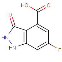 885521-93-7 6-fluoro-3-oxo-1,2-dihydroindazole-4-carboxylic acid chemical structure