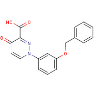 1314394-55-2 4-oxo-1-(3-phenylmethoxyphenyl)pyridazine-3-carboxylic acid chemical structure