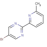 1192224-52-4 5-bromo-2-(6-methylpyridin-2-yl)pyrimidine chemical structure