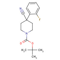 726198-18-1 tert-butyl 4-cyano-4-(2-fluorophenyl)piperidine-1-carboxylate chemical structure