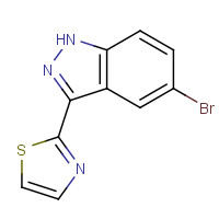 911305-82-3 2-(5-bromo-1H-indazol-3-yl)-1,3-thiazole chemical structure