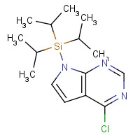 870706-50-6 (4-chloropyrrolo[2,3-d]pyrimidin-7-yl)-tri(propan-2-yl)silane chemical structure
