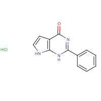 251946-69-7 2-phenyl-1,7-dihydropyrrolo[2,3-d]pyrimidin-4-one;hydrochloride chemical structure