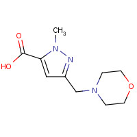 1198439-07-4 2-methyl-5-(morpholin-4-ylmethyl)pyrazole-3-carboxylic acid chemical structure