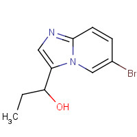 1086066-31-0 1-(6-bromoimidazo[1,2-a]pyridin-3-yl)propan-1-ol chemical structure