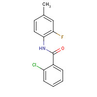 878966-10-0 2-chloro-N-(2-fluoro-4-methylphenyl)benzamide chemical structure
