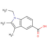 438218-59-8 1-ethyl-2,3-dimethylindole-5-carboxylic acid chemical structure