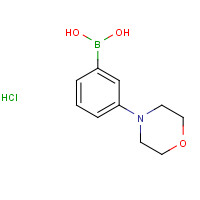 863248-20-8 (3-morpholin-4-ylphenyl)boronic acid;hydrochloride chemical structure