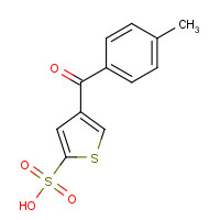 118993-66-1 4-(4-methylbenzoyl)thiophene-2-sulfonic acid chemical structure